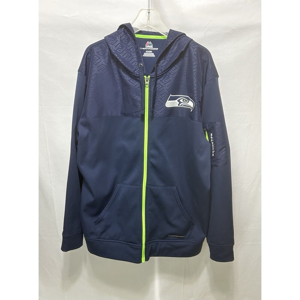 NFL Seattle Seahawks Unisex XL Long Sleeve Fleece Lined Hooded Jacket